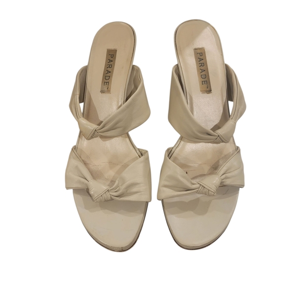 Parade Cream Women's Bow Sandals - Picture 1 of 5